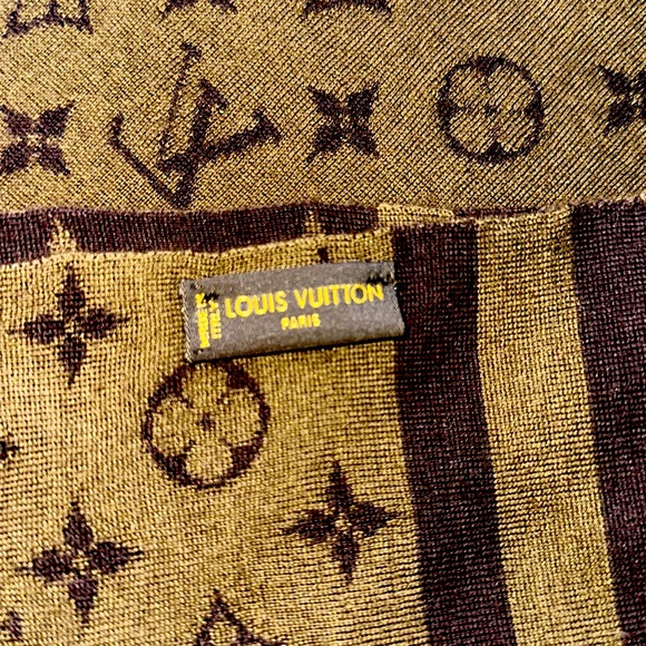 246 Louis Vuitton LV Monogram Cashmere-Silk Blend Winter Scarf with Box - Picture 5 of 5